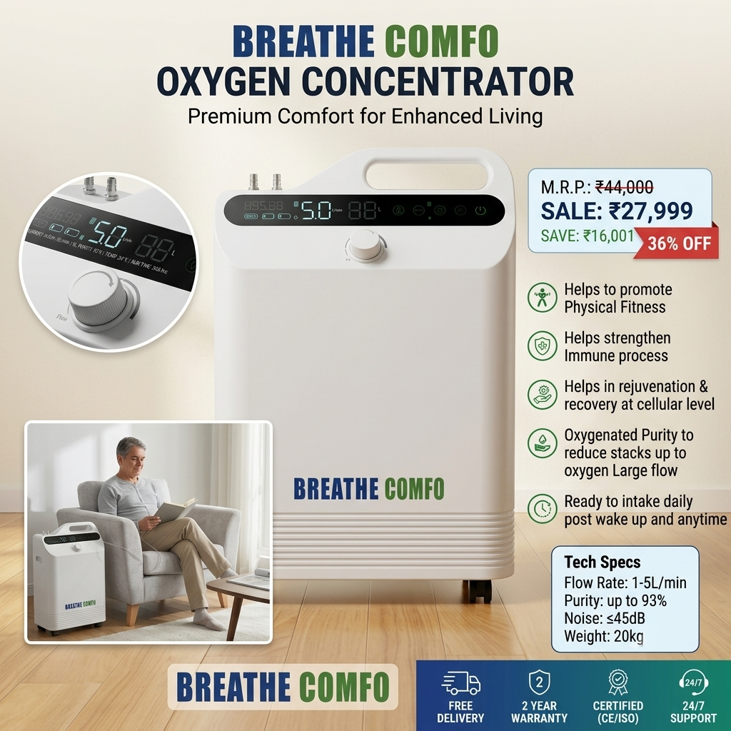 Breathe Comfo Oxygen Concentrator thumbnail 4