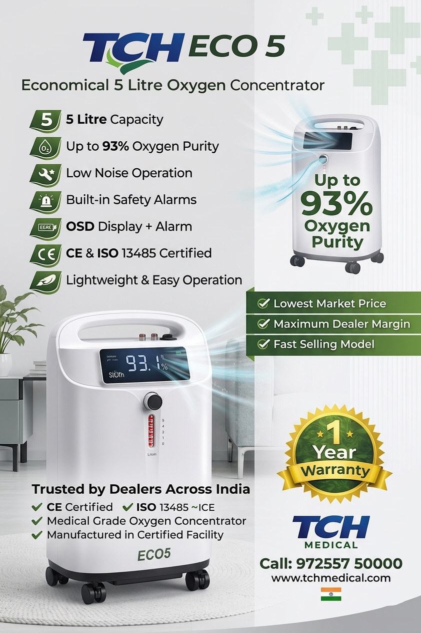 TCH ECO 5 Economical 5 Litre Oxygen Concentrator thumbnail 4